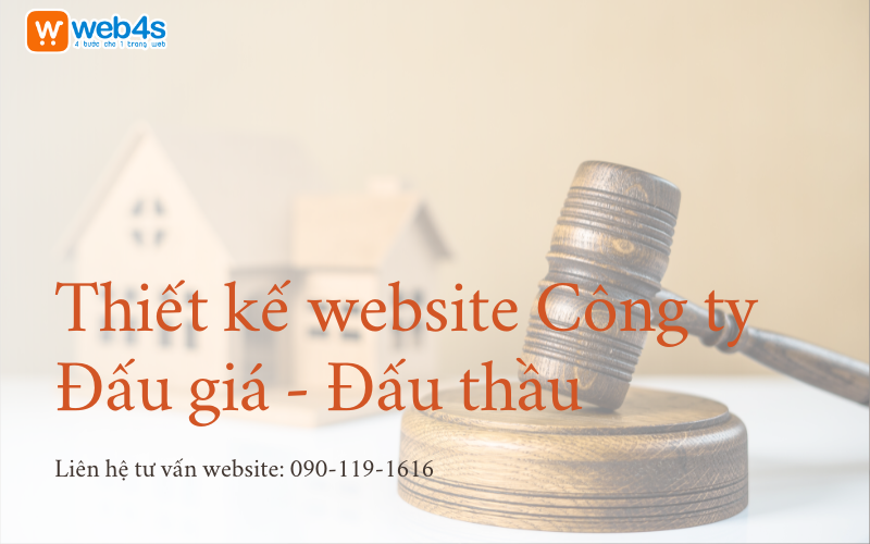 Thiết kế website C&ocirc;ng Ty Đấu gi&aacute; - Đấu thầu, Mua b&aacute;n trực tuyến